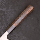 Deba Left Hand AUS-10 Polished Buffalo Wenge Handle 165mm-[Musashi]-[Japanese-Kitchen-Knives]