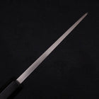 Deba Left Hand Silver Steel #3 Kasumi Buffalo Ebony Handle 165mm-[Musashi]-[Japanese-Kitchen-Knives]