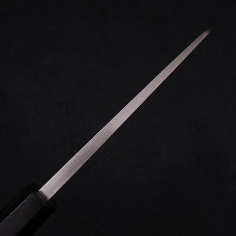 Deba Left Hand Silver Steel #3 Kasumi Buffalo Ebony Handle 165mm-[Musashi]-[Japanese-Kitchen-Knives]