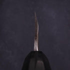 Deba Left Hand Silver Steel #3 Kasumi Buffalo Ebony Handle 180mm (7”)-[Musashi]-[Japanese-Kitchen-Knives]