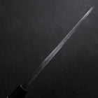 Deba Left Hand White Steel #2 Kurouchi Tsuchime Cherry Handle 180mm-[Musashi]-[Japanese-Kitchen-Knives]