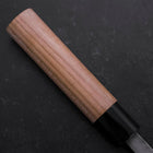 Deba Left Hand White Steel #2 Kurouchi Tsuchime Cherry Handle 180mm-[Musashi]-[Japanese-Kitchen-Knives]