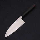 Deba Silver Steel #3 Kasumi Buffalo Ebony Handle 165mm-[Musashi]-[Japanese-Kitchen-Knives]