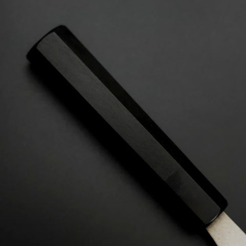 Deba Silver Steel #3 Kasumi Buffalo Ebony Handle 180mm-[Musashi]-[Japanese-Kitchen-Knives]