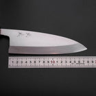 Deba Silver Steel #3 Kasumi Buffalo Ebony Handle 180mm-[Musashi]-[Japanese-Kitchen-Knives]