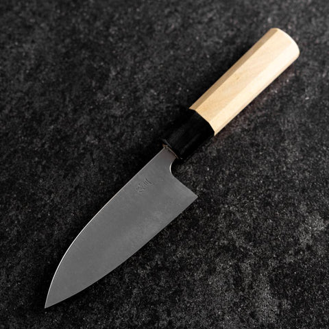 Deba Silver Steel #3 Kasumi Buffalo Magnolia Handle 120mm-[Musashi]-[Japanese-Kitchen-Knives]