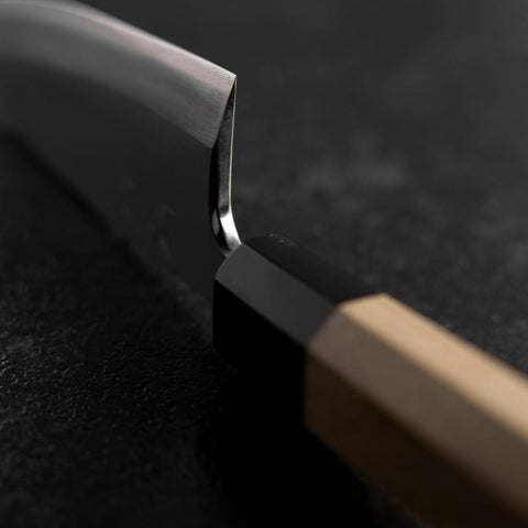 Deba Silver Steel #3 Kasumi Buffalo Magnolia Handle 120mm-[Musashi]-[Japanese-Kitchen-Knives]