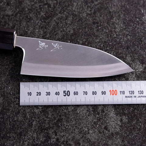 Deba Silver Steel #3 Kasumi Buffalo Magnolia Handle 120mm-[Musashi]-[Japanese-Kitchen-Knives]