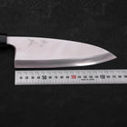 Deba Silver Steel #3 Kasumi Buffalo Teak Handle 180mm (7”)-[Musashi]-[Japanese-Kitchen-Knives]