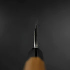 Deba Silver Steel #3 Kasumi Buffalo Teak Handle 180mm-[Musashi]-[Japanese-Kitchen-Knives]