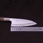 Deba Silver Steel #3 Walnut Handle 135mm-[Musashi]-[Japanese-Kitchen-Knives]