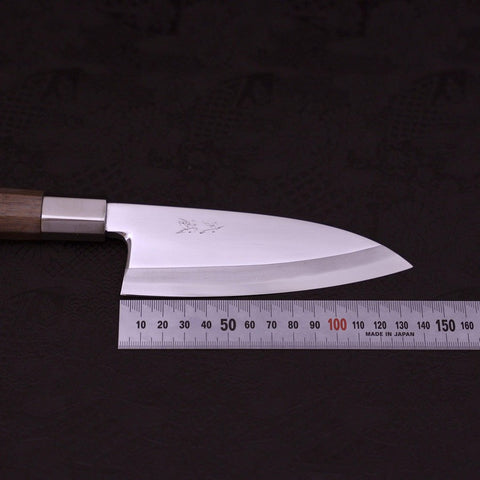 Deba Silver Steel #3 Walnut Handle 135mm-[Musashi]-[Japanese-Kitchen-Knives]