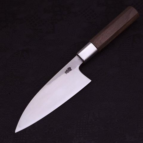 Deba Silver Steel #3 Walnut Handle 150mm-[Musashi]-[Japanese-Kitchen-Knives]