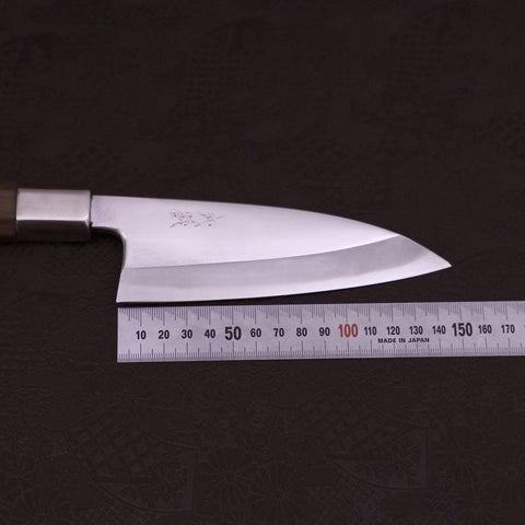 Deba Silver Steel #3 Walnut Handle 150mm-[Musashi]-[Japanese-Kitchen-Knives]