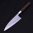 Deba Stainless Clad Blue Steel #2 Walnut Handle 165mm-[Musashi]-[Japanese-Kitchen-Knives]