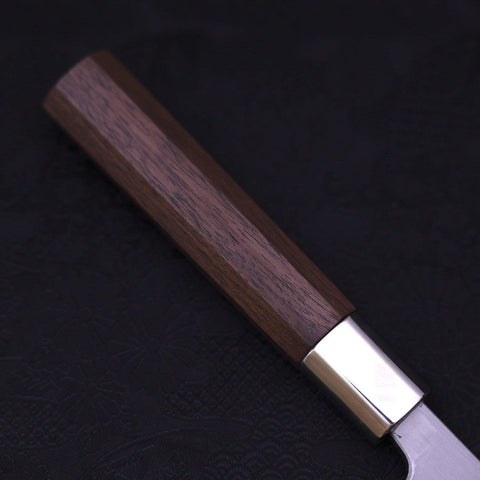 Deba Stainless Clad Blue Steel #2 Walnut Handle 165mm-[Musashi]-[Japanese-Kitchen-Knives]