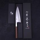 Deba Stainless Clad Blue Steel #2 Walnut Handle 165mm-[Musashi]-[Japanese-Kitchen-Knives]