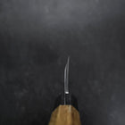 Deba VG-10 Damascus Buffalo Teak Handle 165mm-[Musashi]-[Japanese-Kitchen-Knives]
