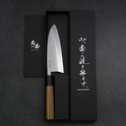 Deba VG-10 Damascus Buffalo Teak Handle 165mm-[Musashi]-[Japanese-Kitchen-Knives]