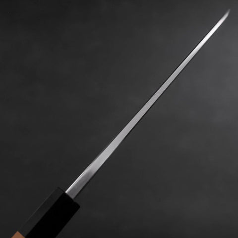 Deba White Steel #2 Hon-Kasumi Buffalo Teak Handle 165mm (6.5”)-[Musashi]-[Japanese-Kitchen-Knives]