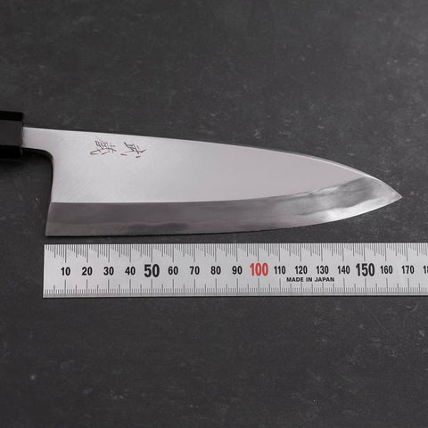 Deba White Steel #2 Hon-Kasumi Buffalo Teak Handle 165mm (6.5”)-[Musashi]-[Japanese-Kitchen-Knives]