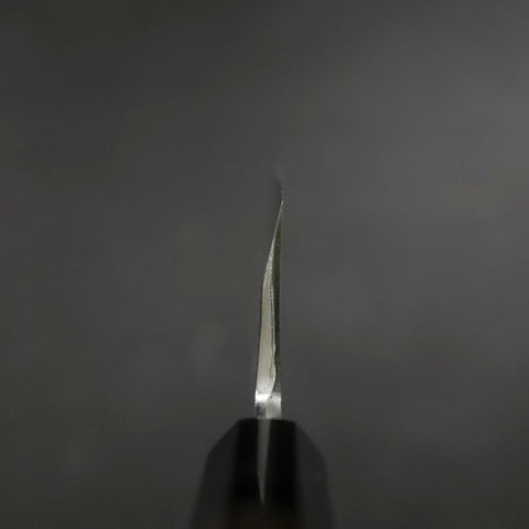 Deba White Steel #2 Kasumi Buffalo Ebony Handle 180mm (7”)-[Musashi]-[Japanese-Kitchen-Knives]