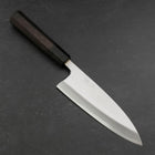 Deba White Steel #2 Kasumi Buffalo Ebony Handle 180mm (7”)-[Musashi]-[Japanese-Kitchen-Knives]