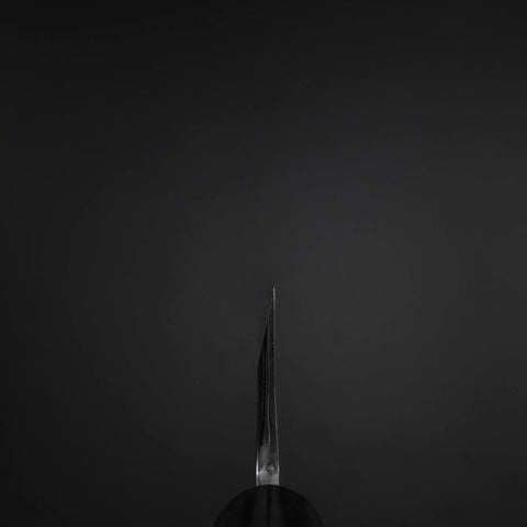 Deba White Steel #2 Kasumi Buffalo Magnolia Handle 180mm (7”)-[Musashi]-[Japanese-Kitchen-Knives]