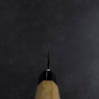 Deba White Steel #2 Kasumi Buffalo Teak Handle 150mm (5.9”)-[Musashi]-[Japanese-Kitchen-Knives]