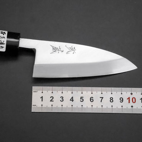 Deba White Steel #2 Kasumi Cherry Handle 105mm (4.1”)-[Musashi]-[Japanese-Kitchen-Knives]