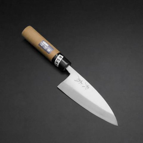 Deba White Steel #2 Kasumi Cherry Handle 120mm-[Musashi]-[Japanese-Kitchen-Knives]