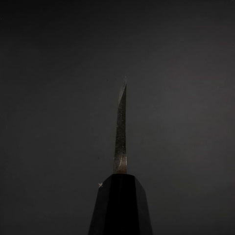 Deba White Steel #2 Kurouchi Buffalo Ebony Handle 180mm (7”)-[Musashi]-[Japanese-Kitchen-Knives]