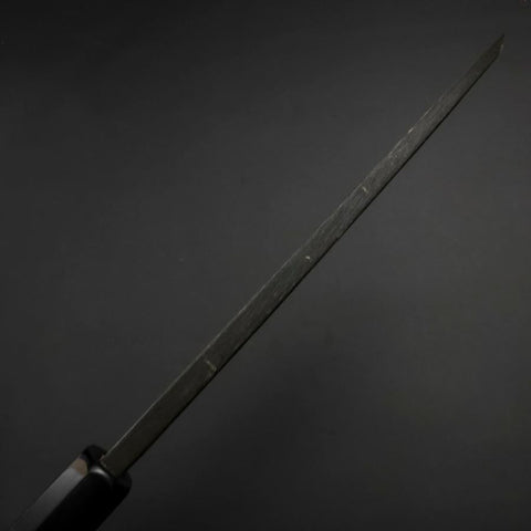 Deba White Steel #2 Kurouchi Buffalo Ebony Handle 180mm (7”)-[Musashi]-[Japanese-Kitchen-Knives]