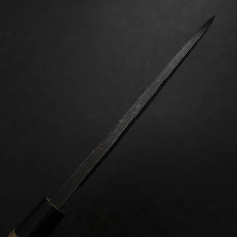 Deba White Steel #2 Kurouchi Tsuchime Cherry Handle 165mm-[Musashi]-[Japanese-Kitchen-Knives]
