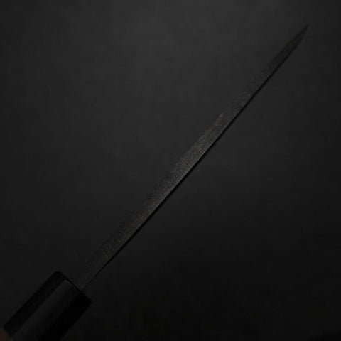 Deba White Steel #2 Kurouchi Tsuchime Walnut Handle 150mm (5.9”)-[Musashi]-[Japanese-Kitchen-Knives]