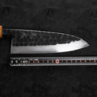 Deba White Steel #2 Kurouchi Tsuchime Yaki Urushi Handle 165mm (6.5”)-[Musashi]-[Japanese-Kitchen-Knives]