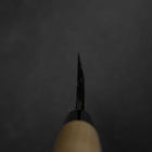 Deba White Steel #2 Left-Hand Kurouchi Tsuchime Cherry Handle 150mm (5.9”)-[Musashi]-[Japanese-Kitchen-Knives]