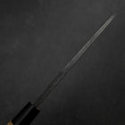 Deba White Steel #2 Left-Hand Kurouchi Tsuchime Cherry Handle 150mm-[Musashi]-[Japanese-Kitchen-Knives]
