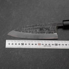 Deba White Steel #2 Left-Hand Kurouchi Tsuchime Cherry Handle 150mm-[Musashi]-[Japanese-Kitchen-Knives]