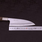 Deba White Steel #1 Walnut Handle 150mm-[Musashi]-[Japanese-Kitchen-Knives]