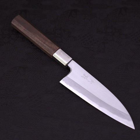 Deba White Steel #1 Walnut Handle 150mm-[Musashi]-[Japanese-Kitchen-Knives]