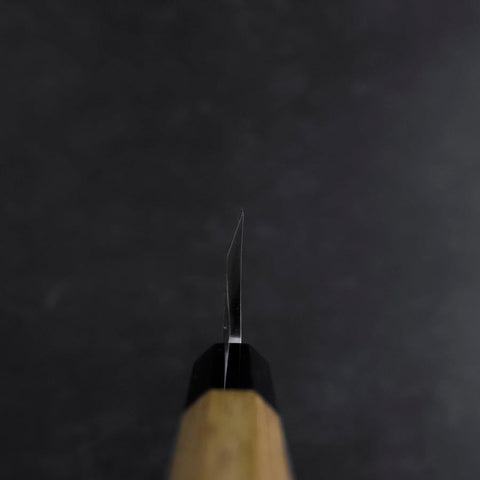 Deba White Steel #2 Kasumi Buffalo Teak Handle 150mm-[Musashi]-[Japanese-Kitchen-Knives]