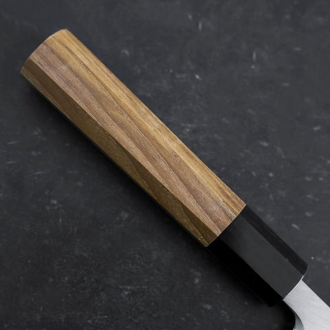 Deba White Steel #2 Kasumi Buffalo Teak Handle 165mm-[Musashi]-[Japanese-Kitchen-Knives]