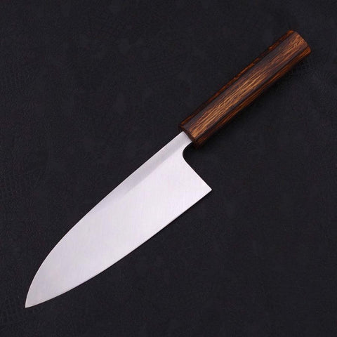 Deba White Steel #2 Kasumi Sumi Urushi Handle 180mm-[Musashi]-[Japanese-Kitchen-Knives]