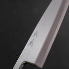 Deba White Steel #2 Kasumi Sumi Urushi Handle 180mm-[Musashi]-[Japanese-Kitchen-Knives]