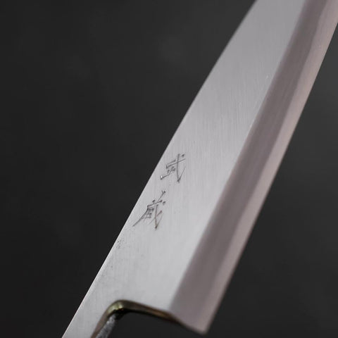 Deba White Steel #2 Kasumi Sumi Urushi Handle 180mm-[Musashi]-[Japanese-Kitchen-Knives]