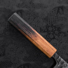 Deba White Steel #2 Kurouchi Tsuchime Yaki Urushi Handle 150mm-[Musashi]-[Japanese-Kitchen-Knives]