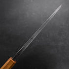 Deba White Steel #2 Kurouchi Tsuchime Yaki Urushi Handle 180mm-[Musashi]-[Japanese-Kitchen-Knives]