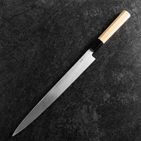 Fuguhiki White Steel #3 Kasumi Buffalo Magnolia Handle 300mm-[Musashi]-[Japanese-Kitchen-Knives]