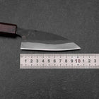 Funayuki Blue Steel #1 Kurouchi Purple Urushi Handle 105mm-[Musashi]-[Japanese-Kitchen-Knives]